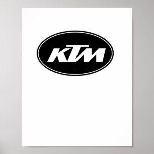 Ktm Logo Sticker  Poster