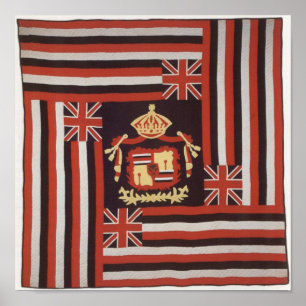 Kuʻu Hae Aloha (My Beloved Flag), Hawaiian cotton Poster
