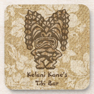 Ku-Tiki Hawaiian Tiki Bar Cork-backed Coasters