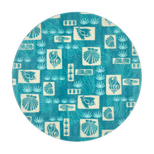 Kua Bay Hawaiian Undersea Shells Cutting Board