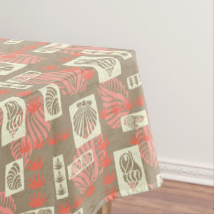 Kua Bay Hawaiian Undersea Shells Tablecloth