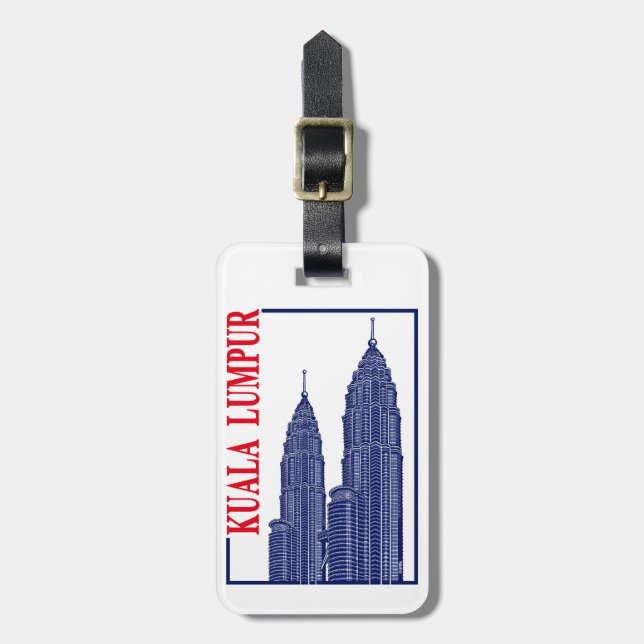 Kuala Lumpur Luggage Tag (Front Vertical)