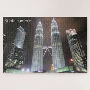 kuala lumpur malaysia night jigsaw puzzle