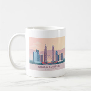 Kuala Lumpur Malaysia Pastel Travel Coffee Mug