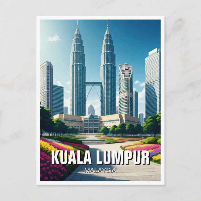 Kuala Lumpur Malaysia Postcard (Front)