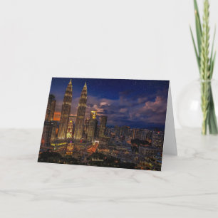 Kuala Lumpur, Petronas Twin Towers, Card