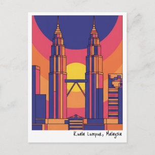 Kuala Lumpur Petronas Twin Towers  Postcard