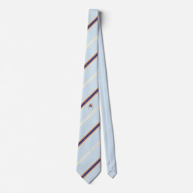 Kuala Lumpur stripes flag Tie (Front)