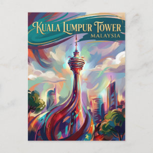 Kuala Lumpur Tower Malaysia Postcard