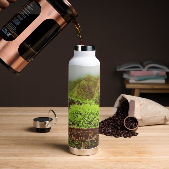 Kualoa Ranch Water Bottle (Coffee)