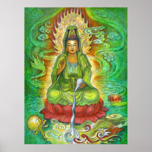 Kuan Yin's Water Dragon Poster