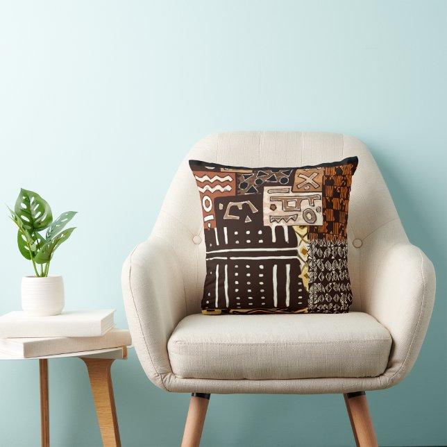 Kuba Legacy: Earth-Toned Afrocentric Cushion (Creator Uploaded)