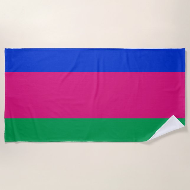 Kuban People's Republic Flag Beach Towel (Front)