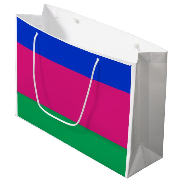 Kuban People's Republic Flag Large Gift Bag (Front Angled)