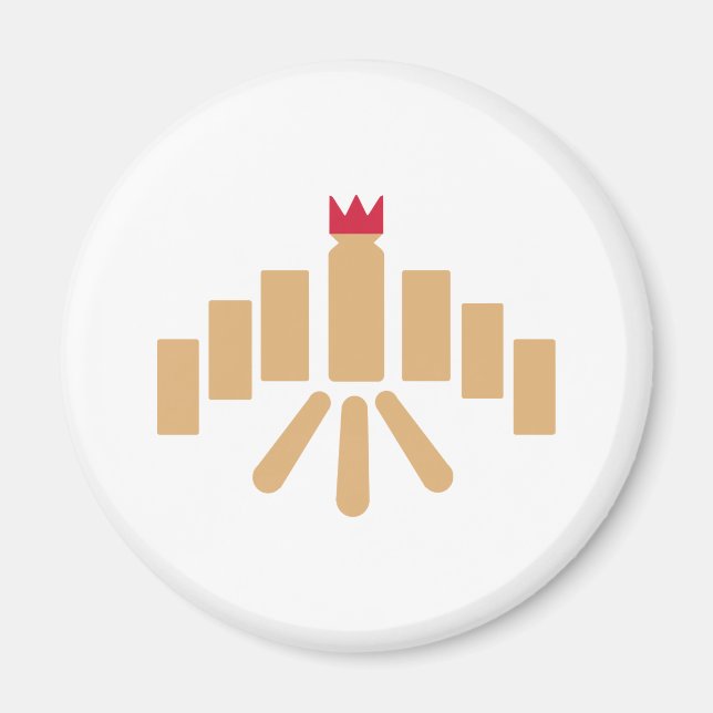 Kubb game magnet (Front)