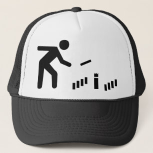 Kubb player trucker hat