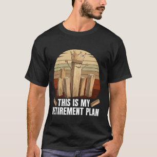 Kubb Yard Game Retirement Kubb Player Retired Viki T-Shirt