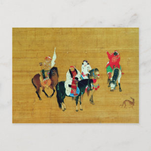 Kublai Khan  Hunting, Yuan dynasty Postcard