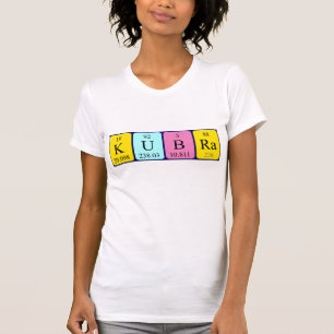 Kübra periodic table name shirt
