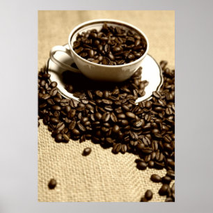 Küchenbild Kaffeetasse Poster