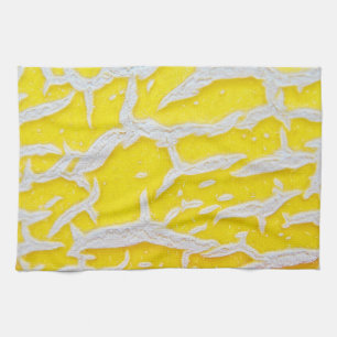 Küchentuch gelb-graues Melonenmuster Tea Towel