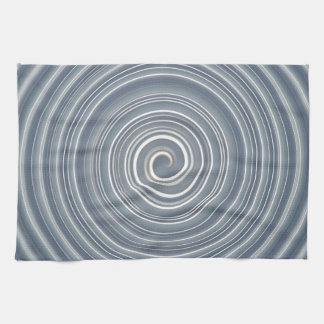 Küchentuch grau-weisse Spirale Tea Towel