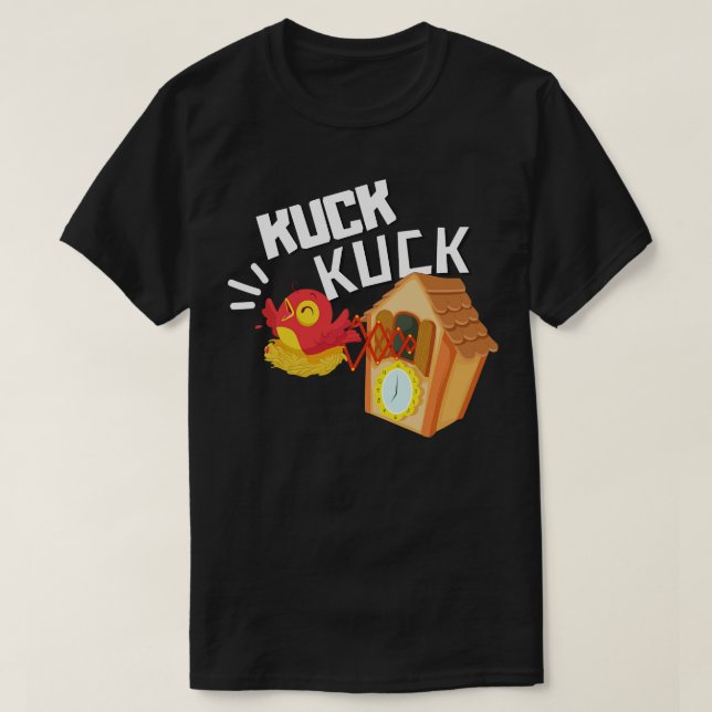 Kuck Kuck Schwarzwald Uhr Lustiges Schwaben Motiv T-Shirt (Design Front)