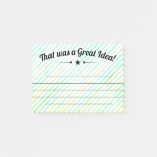Kudos great idea employee recognition award note