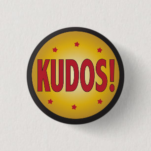 KUDOS recognition and appreciation 3 Cm Round Badge