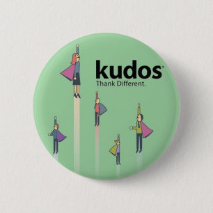 Kudos® Superhero 6 Cm Round Badge