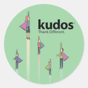 Kudos® Superhero Classic Round Sticker