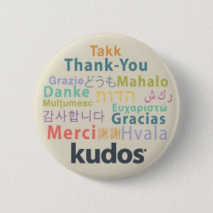Kudos® Thank-you 6 Cm Round Badge