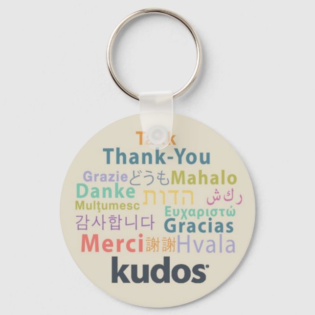 Kudos® Thank-you Key Ring (Front)