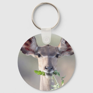 Kudu portrait key ring