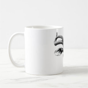 Kudu Spirit: Realistic Black & White Head Design Coffee Mug