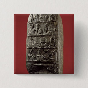 Kudurru of King Melishikhu II 15 Cm Square Badge