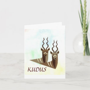 Kudus/Kudos for Job Well Done Notecard