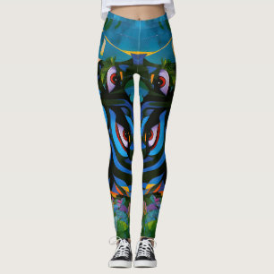 “Kuiráya” – Painted Leaf - Women In Amazonia Leggings