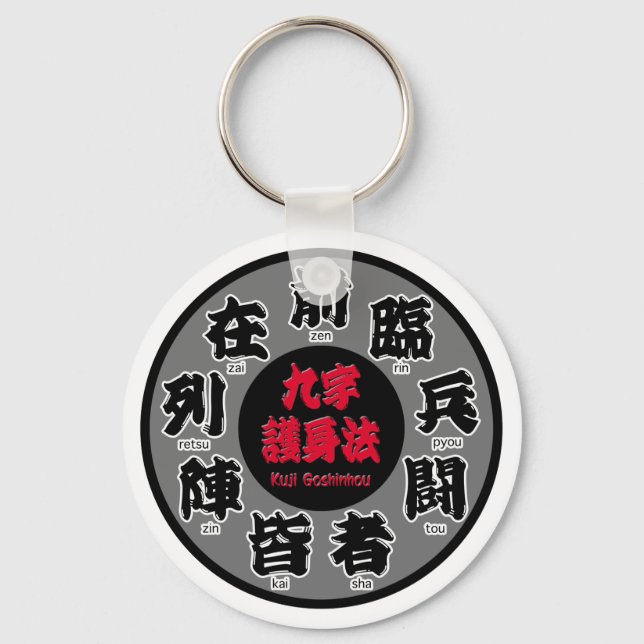 Kuji Goshinhou (九字護身法) 01 Key Ring (Front)