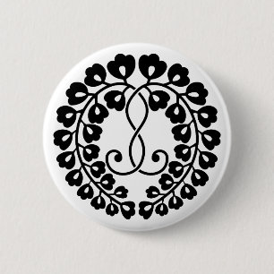 Kujo wisteria 6 cm round badge