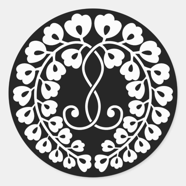 Kujo wisteria classic round sticker (Front)