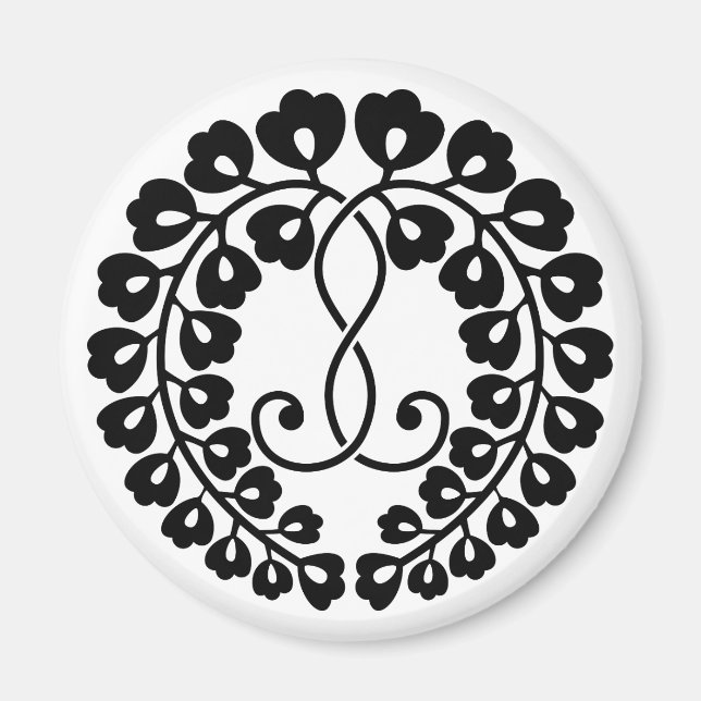 Kujo wisteria magnet (Front)