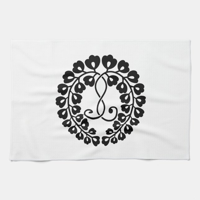 Kujo wisteria tea towel (Horizontal)