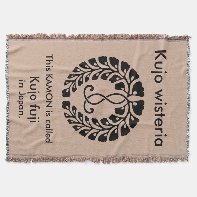 Kujo wisteria throw blanket (Front)