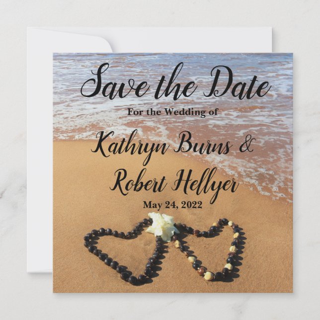Kukui Nut Lei Beach Save the Date (Front)