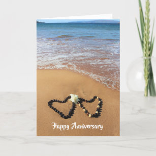 Kukui Nut Lei Happy Anniversary Card