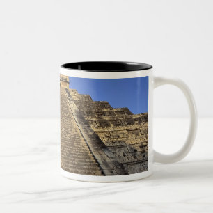 Kukulcan Temple or Castillo Castle) in 2 Two-Tone Coffee Mug