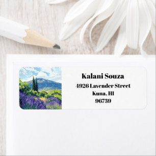 Kula Maui Haleakala Hawaii Return Address  Label