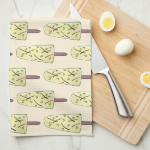 Kulfi Qulfi Indian Food Ice Cream Frozen Dessert Tea Towel