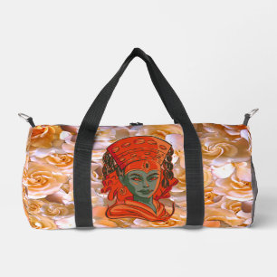 Kumari, woman face    duffle bag